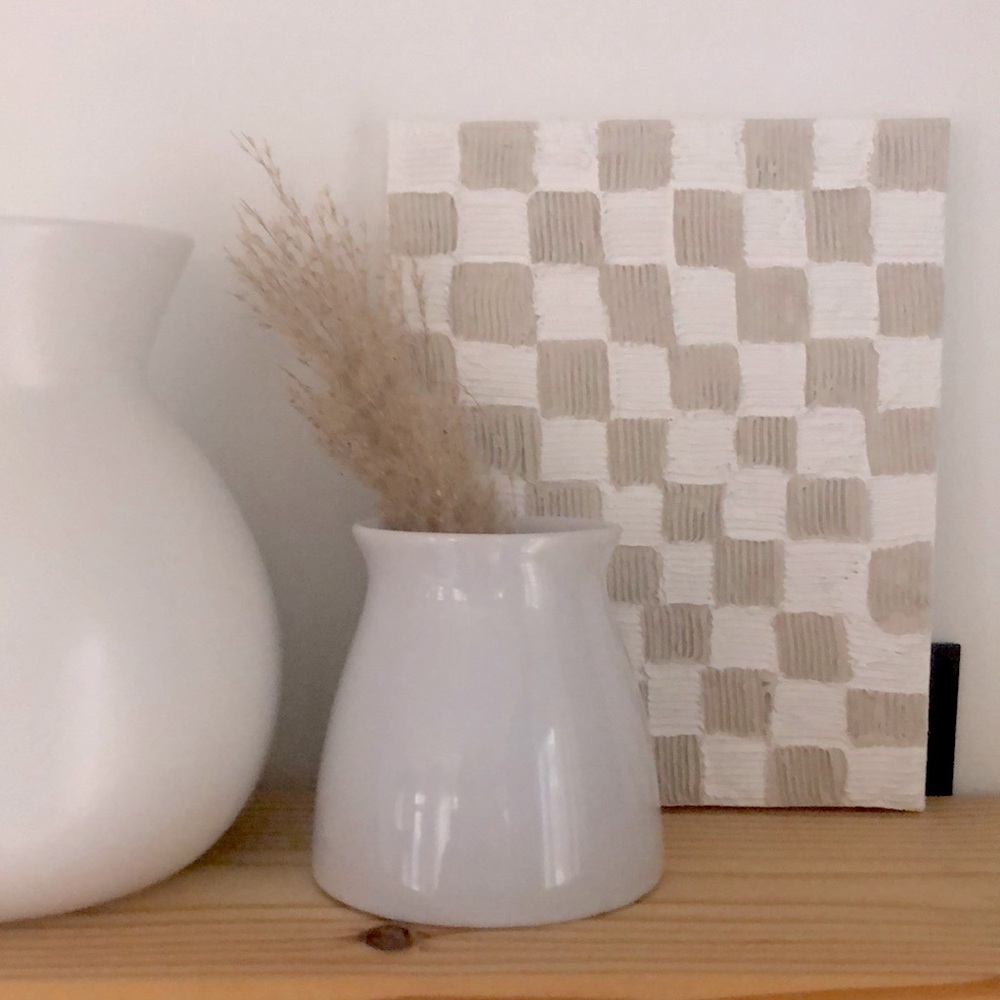 Handmade textured wall art